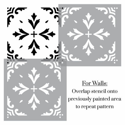 Talavera Tile Stencil