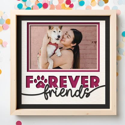 Forever Friends Pet - 9 x 9 Inch Frame - 1, 2, 3 or 6 photos / Multi Colour