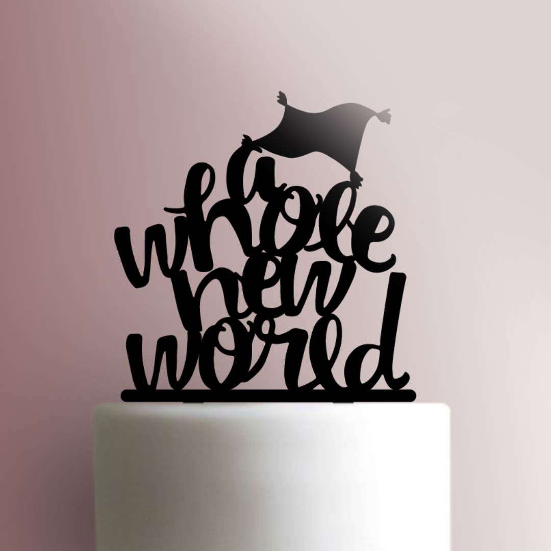 Aladdin ? Whole New World- Acrylic Cake Topper