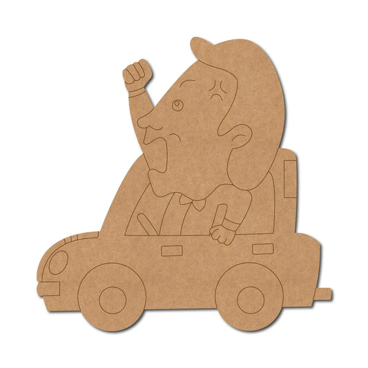 Angry Man In Car Pre Marked Shape 1
