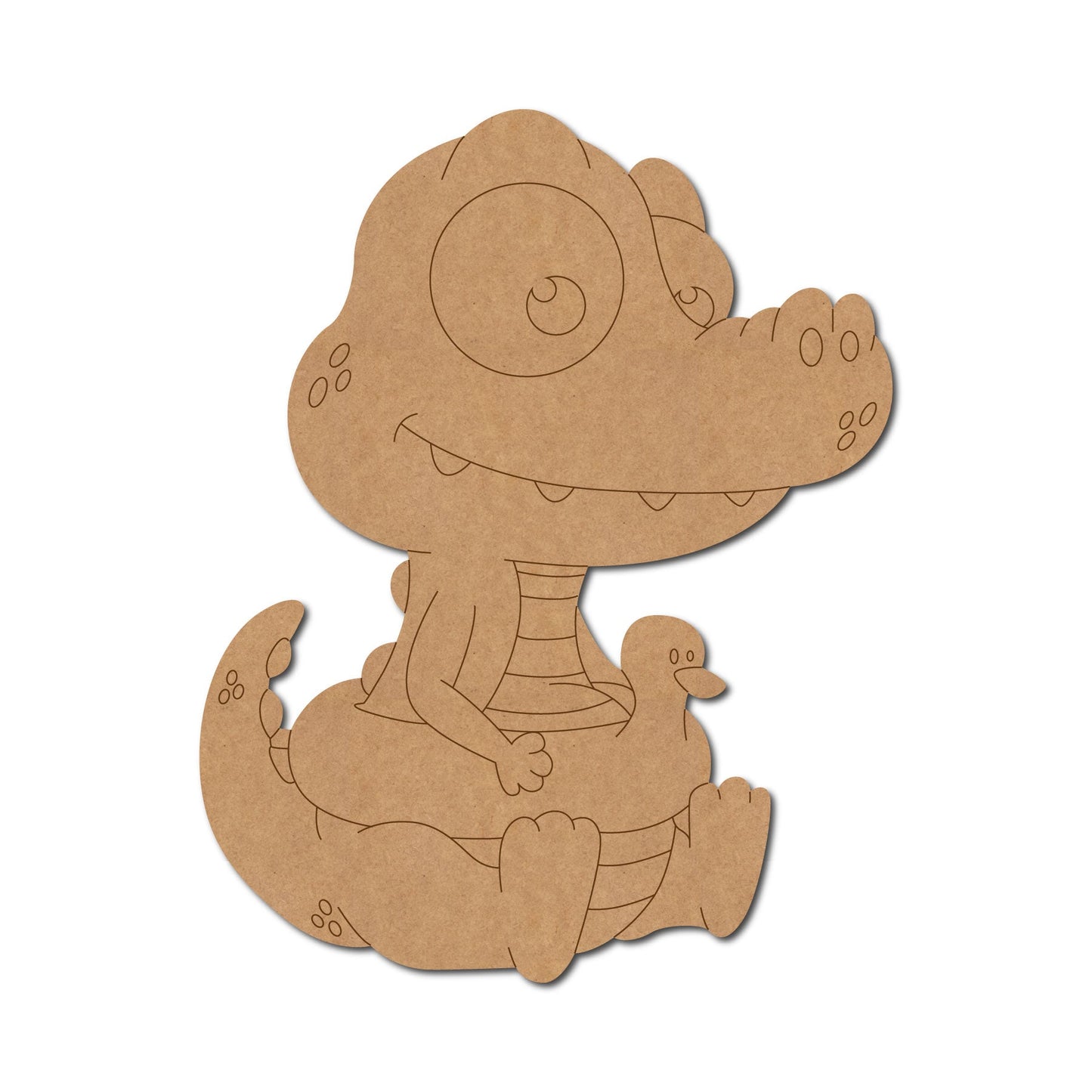 Baby Crocodile Pre Marked Craft Shape 2