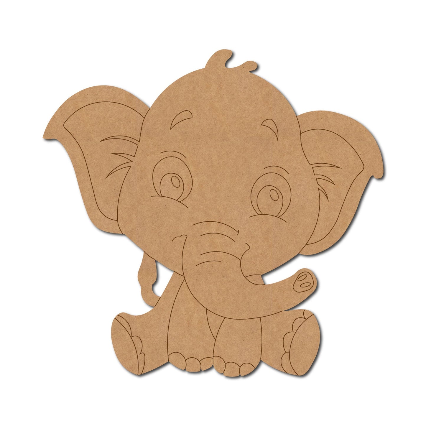 Baby Elephant Pre Marked Craft Shape 1
