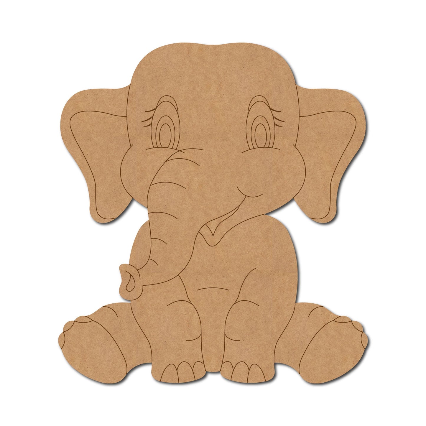 Baby Elephant Pre Marked Craft Shape 4