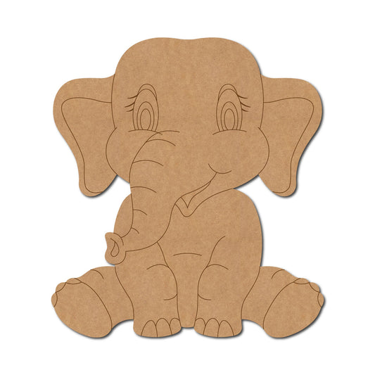 Baby Elephant Pre Marked Craft Shape 4