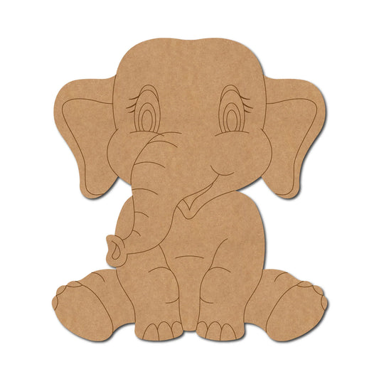Baby Elephant Pre Marked Craft Shape 3