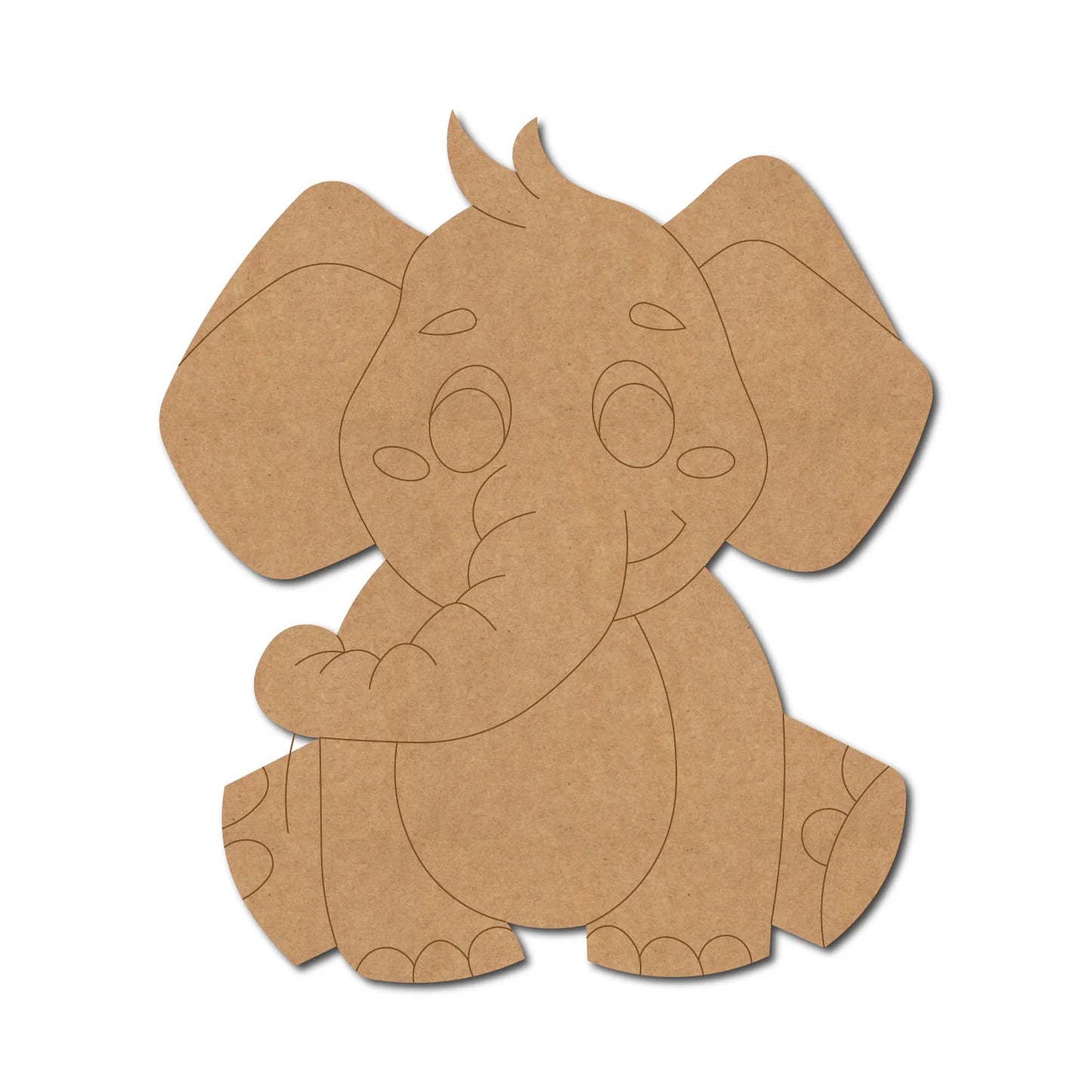 Baby Elephant Pre Marked Craft Shape 5