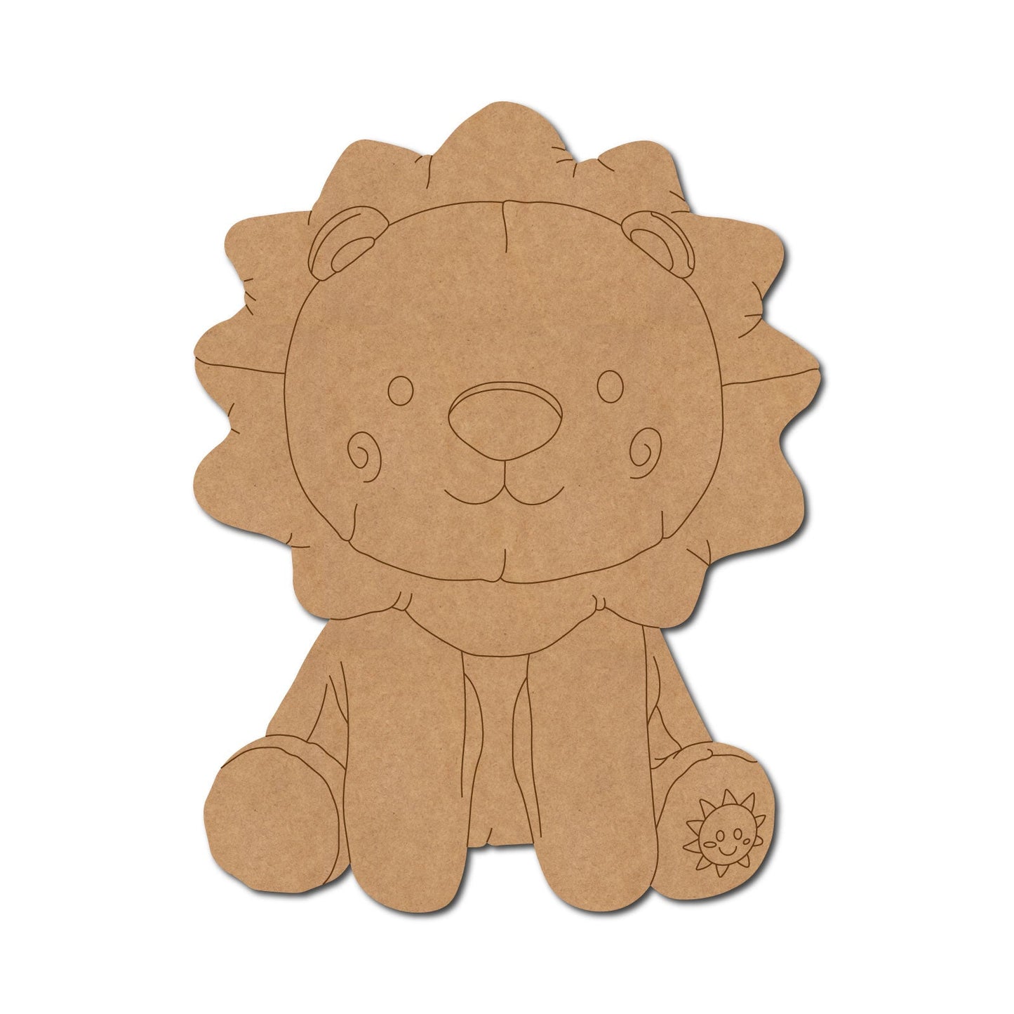 Baby Lion Pre Marked Craft Shape 1