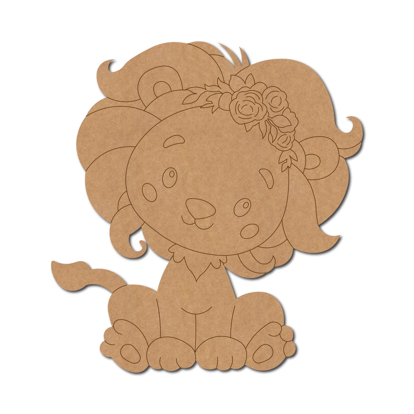 Baby Lion Pre Marked Craft Shape 2