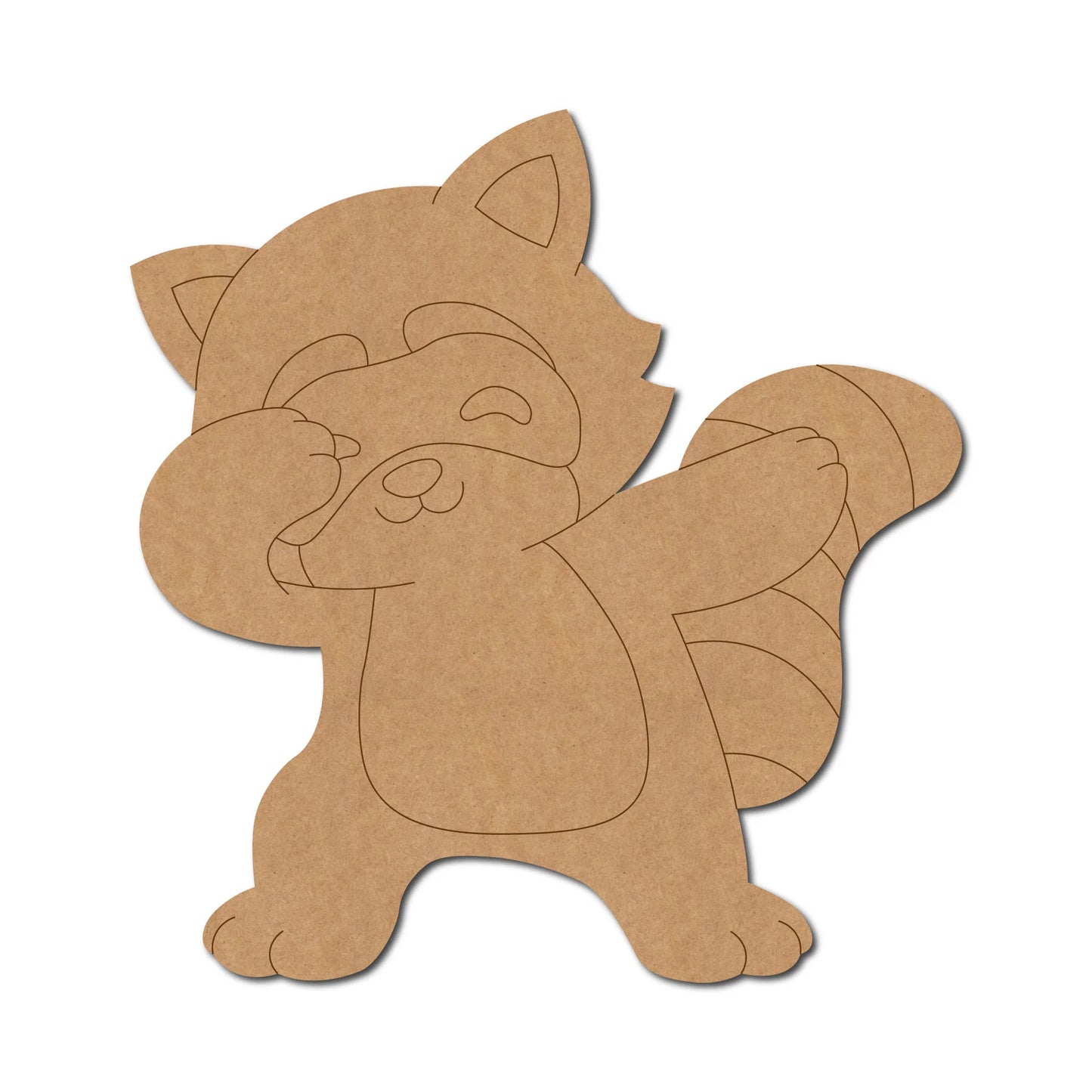 Baby Raccoon Pre Marked Craft Shape 1