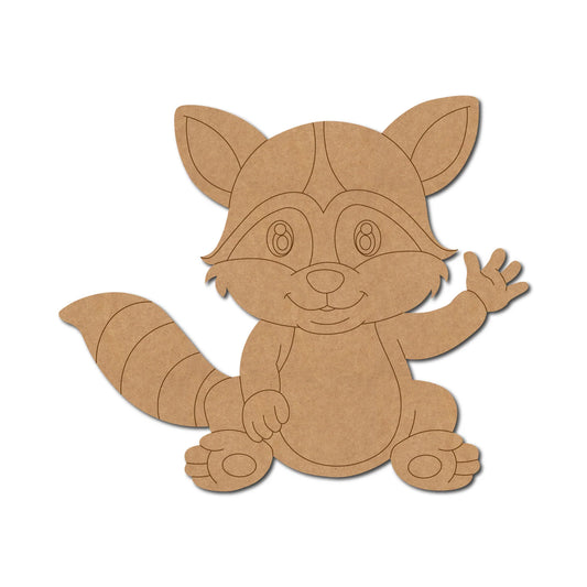 Baby Raccoon Pre Marked Craft Shape 2