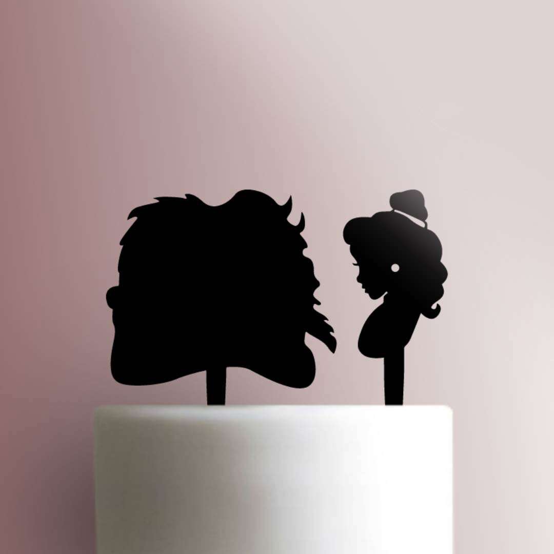 Beauty and the Beast ? Beast and Belle - Acrylic Cake Topper