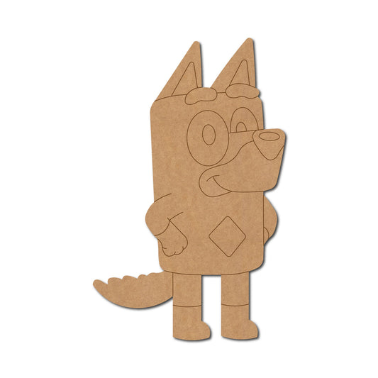 Bluey Dog Cartoon Pre Marked Craft Shape 3