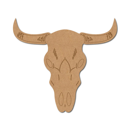 Bull Skull Pre Marked Design 1