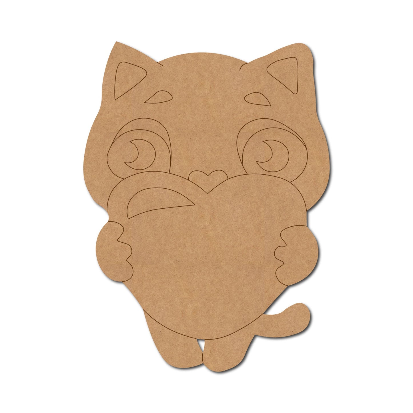 Cat With Heart Pre Marked Design 1