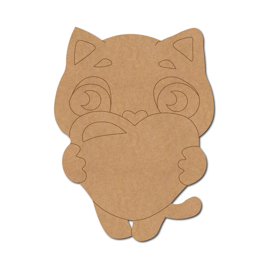 Cat With Heart Pre Marked Design 1