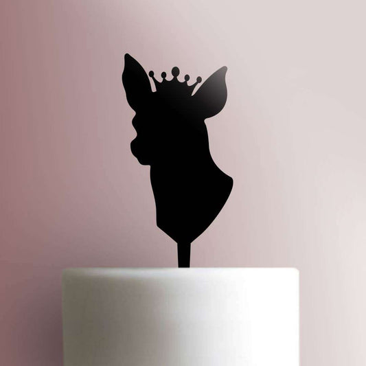 Chihuahua Dog with Crown - Acrylic Cake Topper