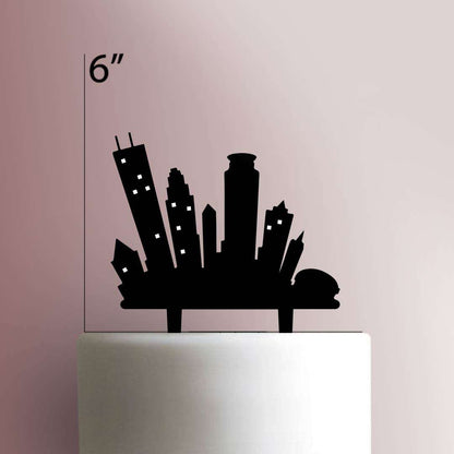 City - Acrylic Cake Topper
