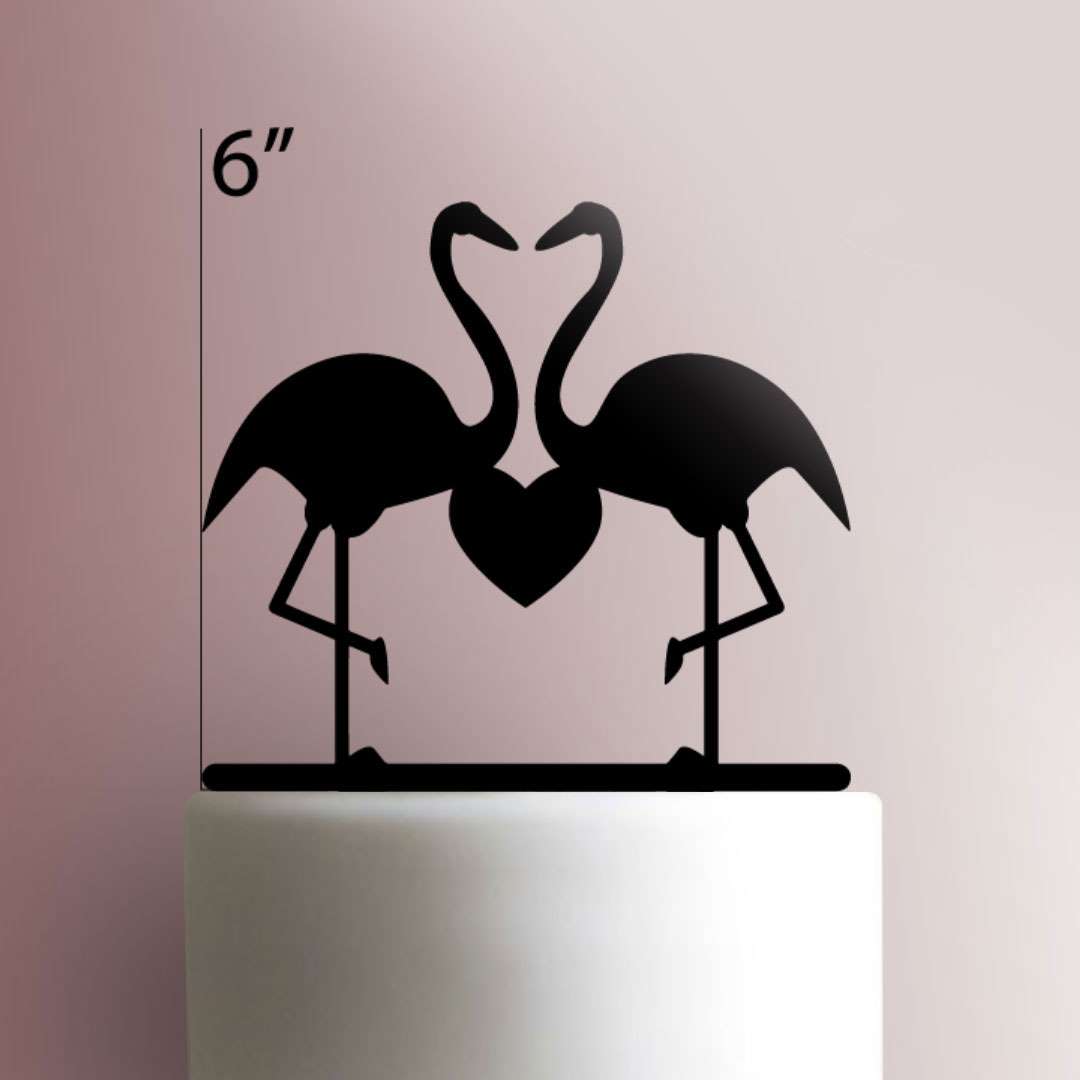Crane Couple - Acrylic Cake Topper