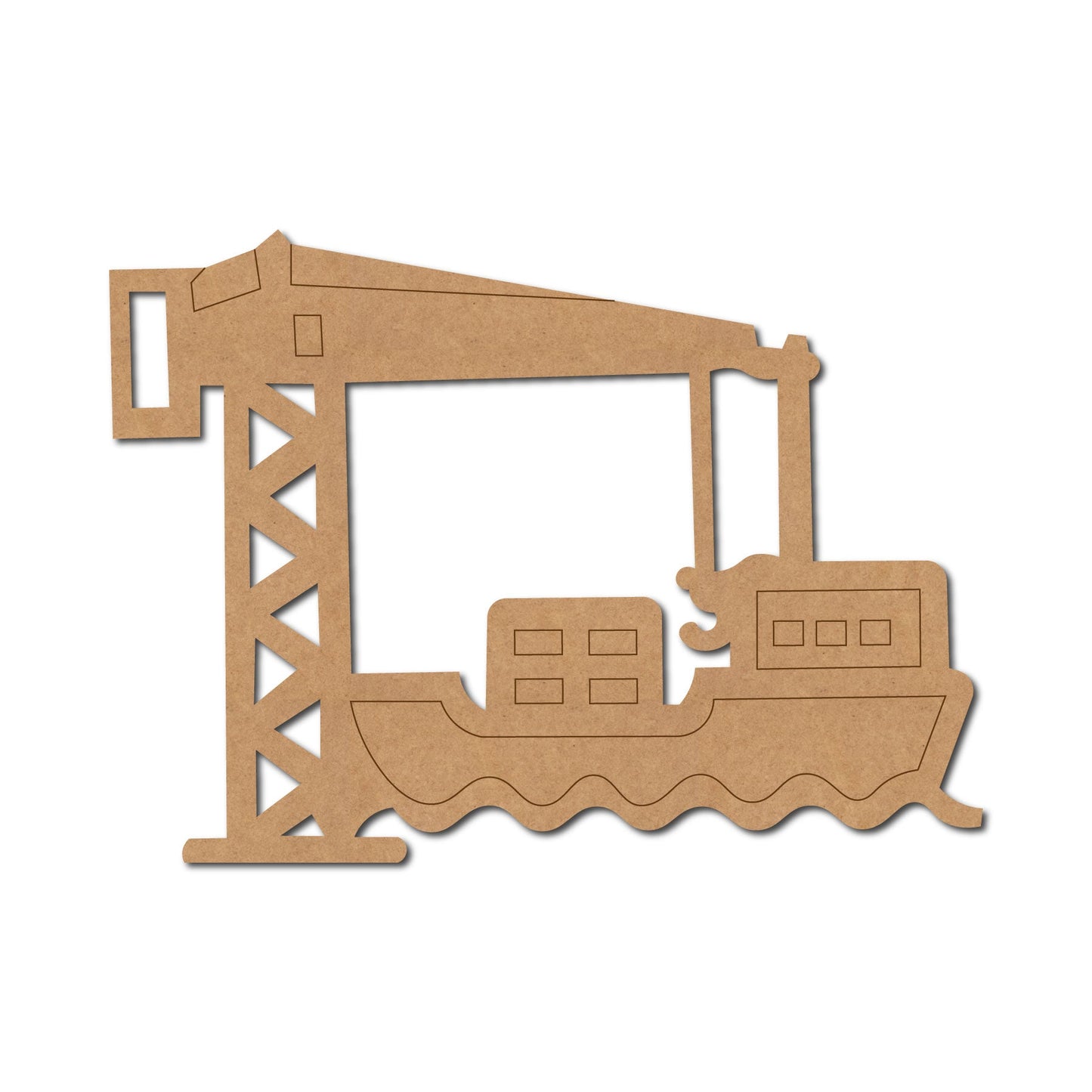 Crane Transport Ship Pre Marked Shape 1