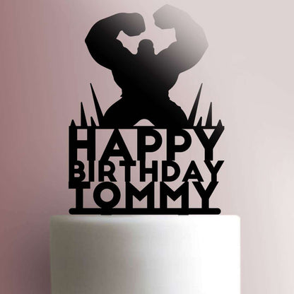 Custom Hulk Happy Birthday - Acrylic Cake Topper
