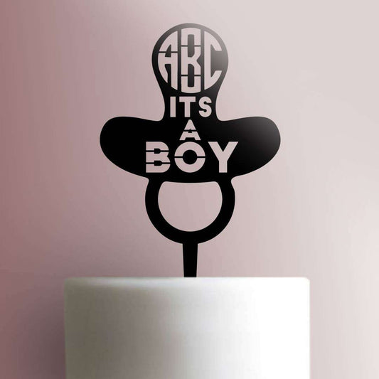 Custom Initials Its a Boy - Acrylic Cake Topper