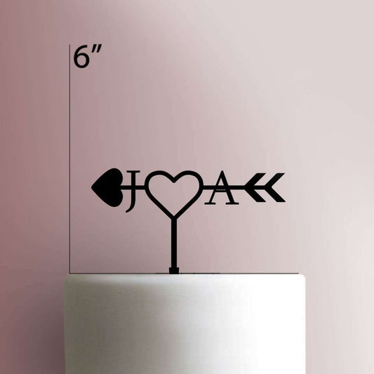 Custom Love Initial - Acrylic Cake Topper