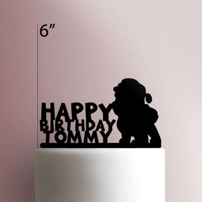 Paw Patrol ? Custom Rubble Happy Birthday - Acrylic Cake Topper