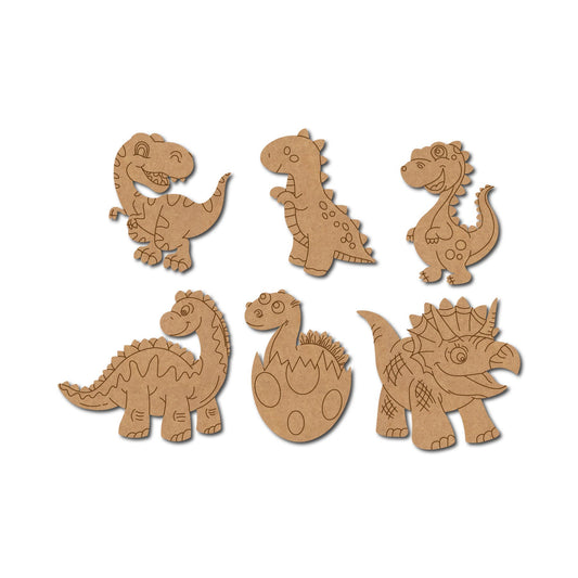 Dinosaurs Set Pre Marked Design 1