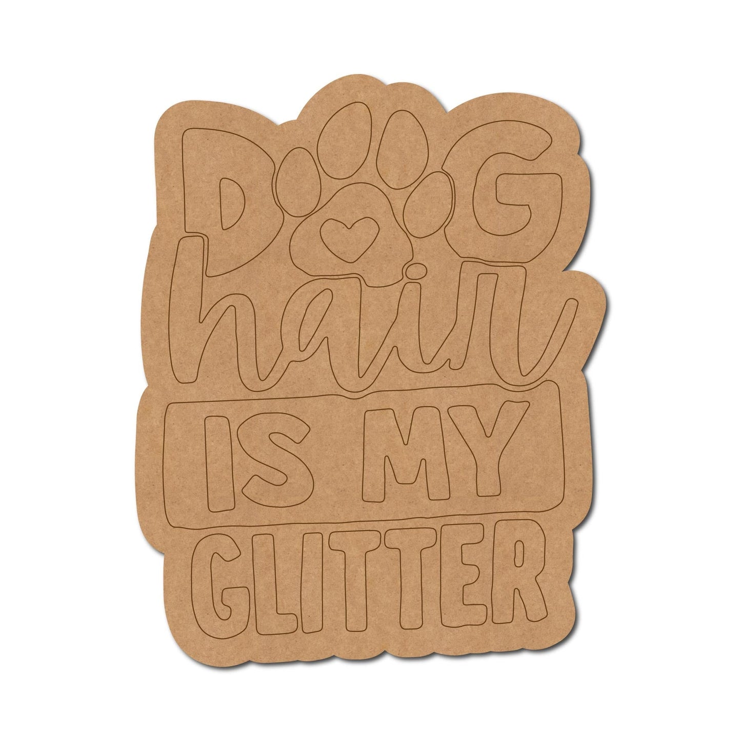Dog Text Pre Marked Base Design 2