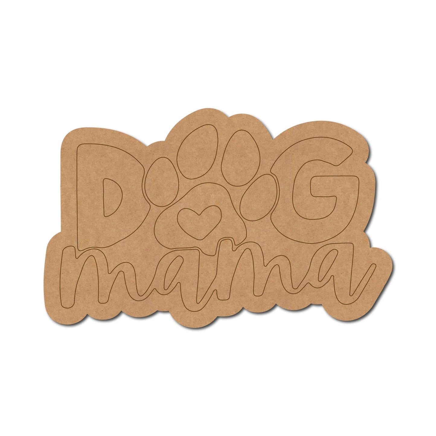 Dog Text Pre Marked Base Design 3