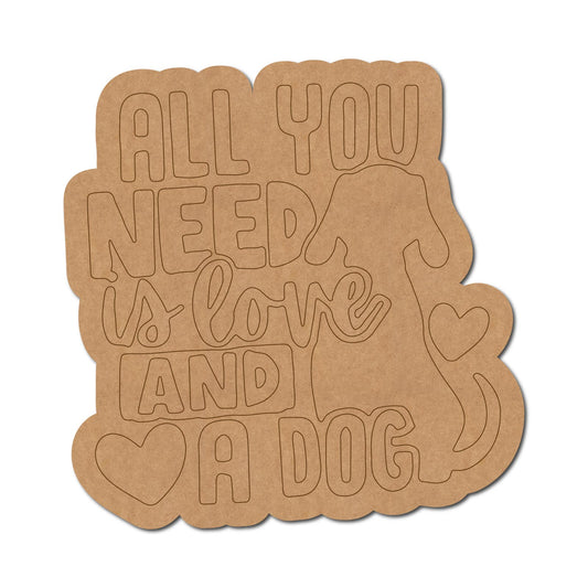 Dog Text Pre Marked Base Design 4