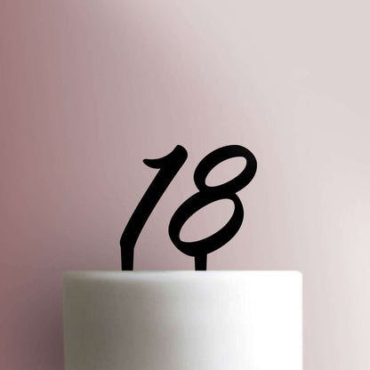 Eighteen - Acrylic Cake Topper