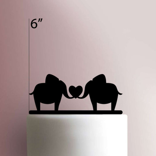 Elephant Couple - Acrylic Cake Topper