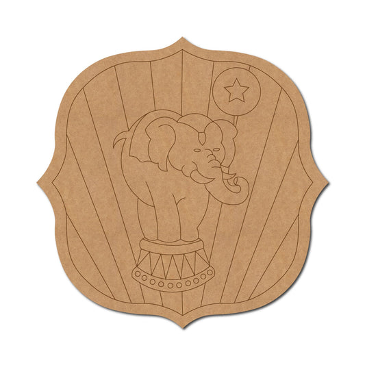 Elephant In Carnival Circus Pre Marked Design 1