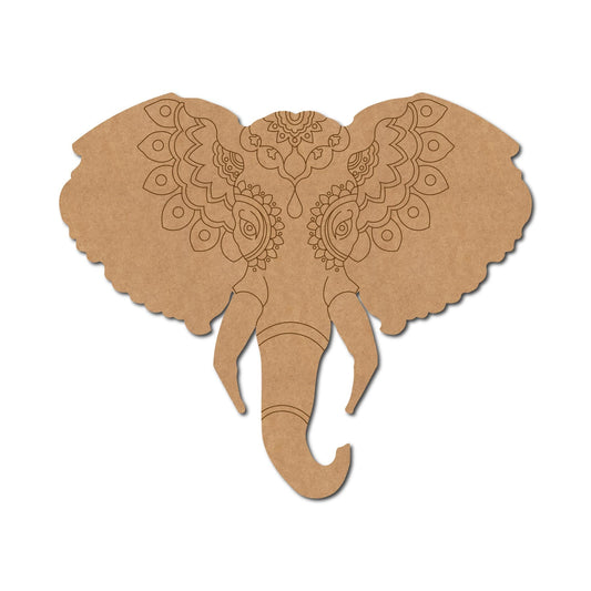 Elephant Mandala Pre Marked Design 1