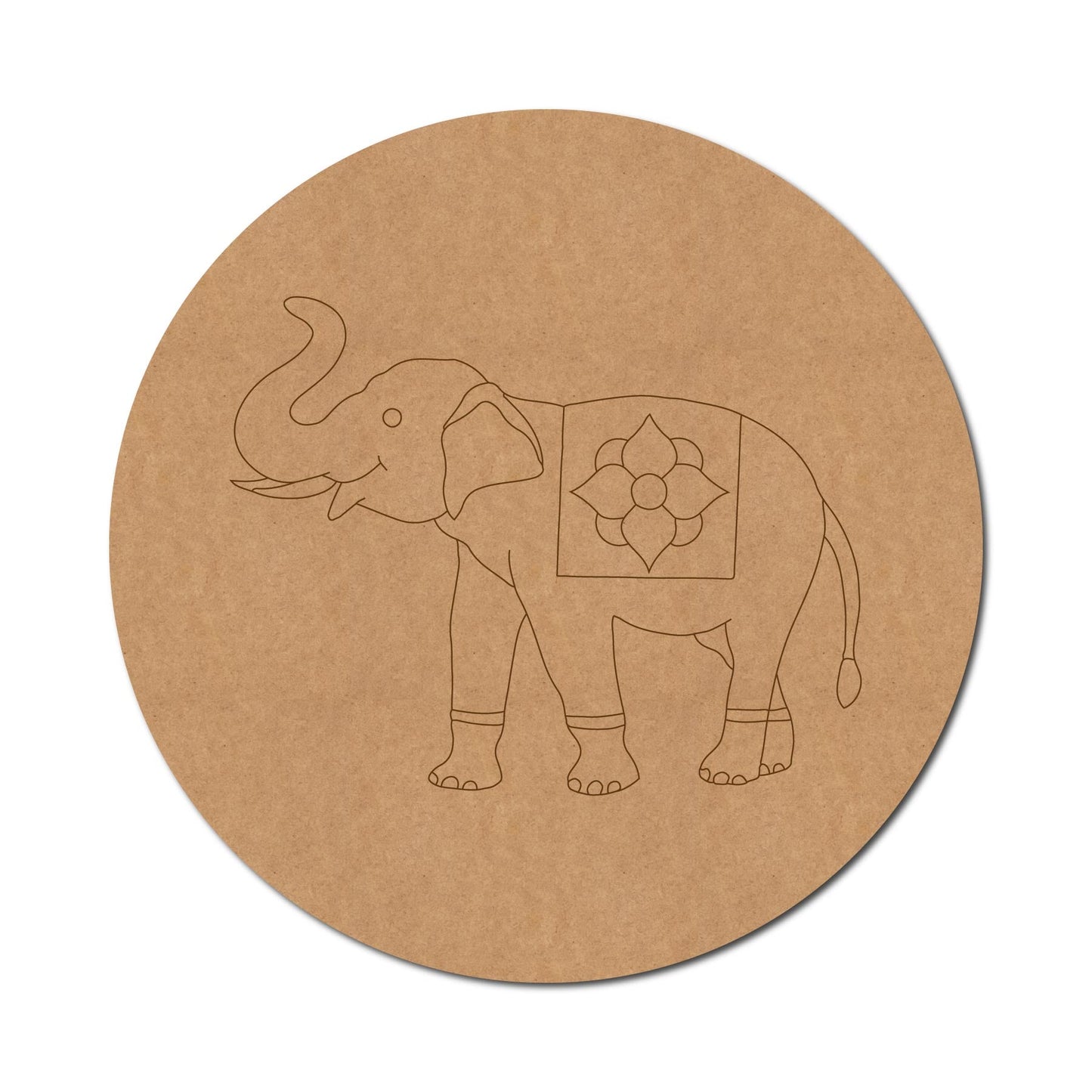 Elephant Pre Marked Round Design 1