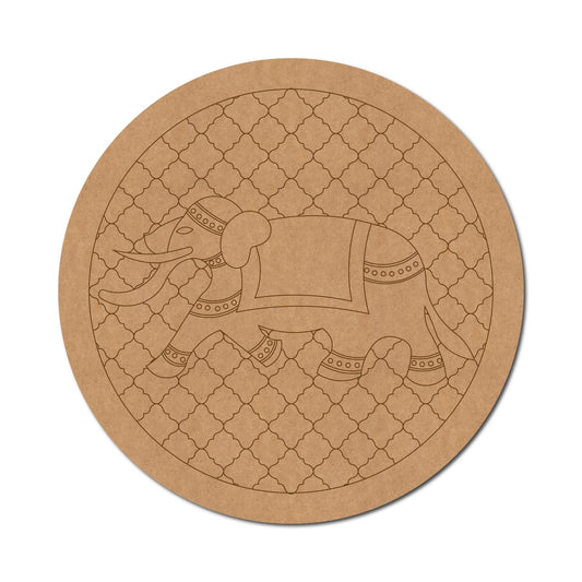 Elephant Pre Marked Round Design 2