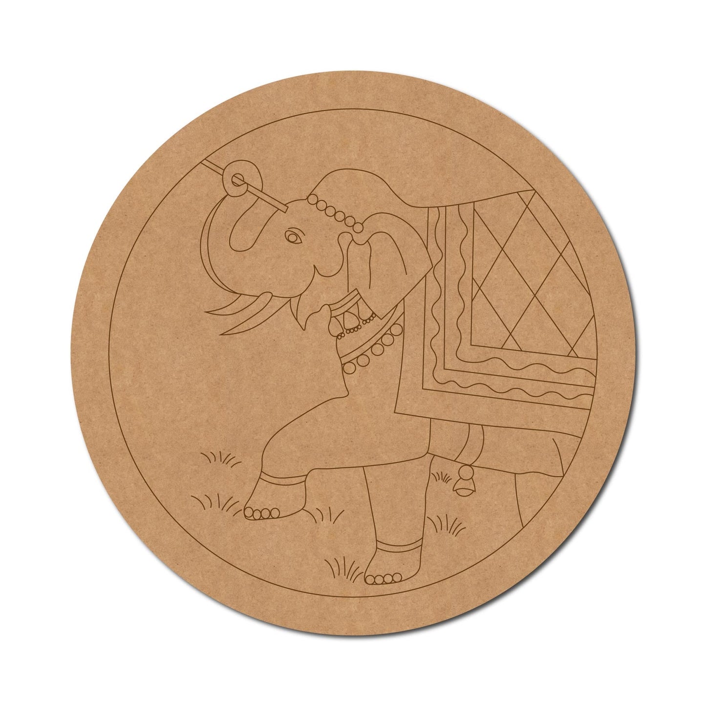 Elephant Pre Marked Round Design 3