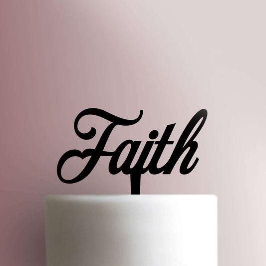 Faith - Acrylic Cake Topper