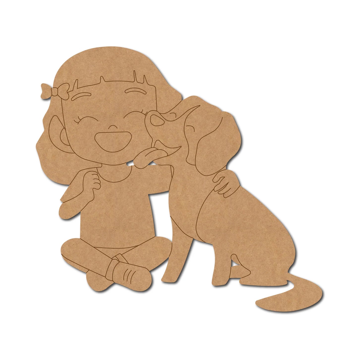 Girl With Dog Pre Marked Design 2