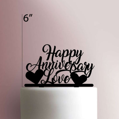 Happy Anniversary Love - Acrylic Cake Topper