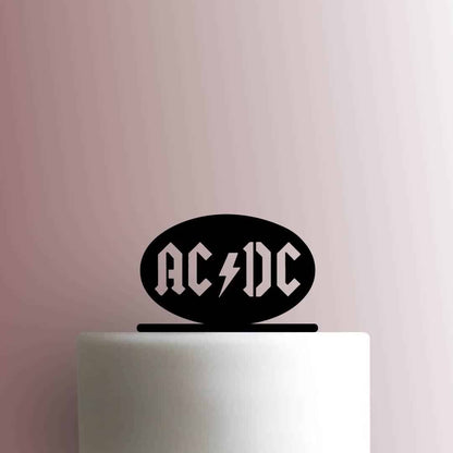 AC DC Logo - Acrylic Cake Topper