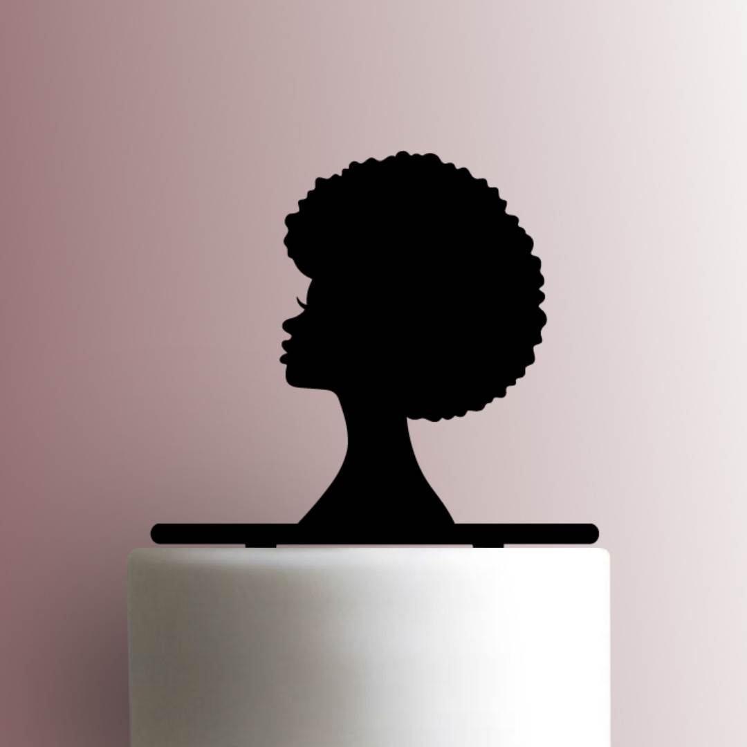 Afro Woman - Acrylic Cake Topper