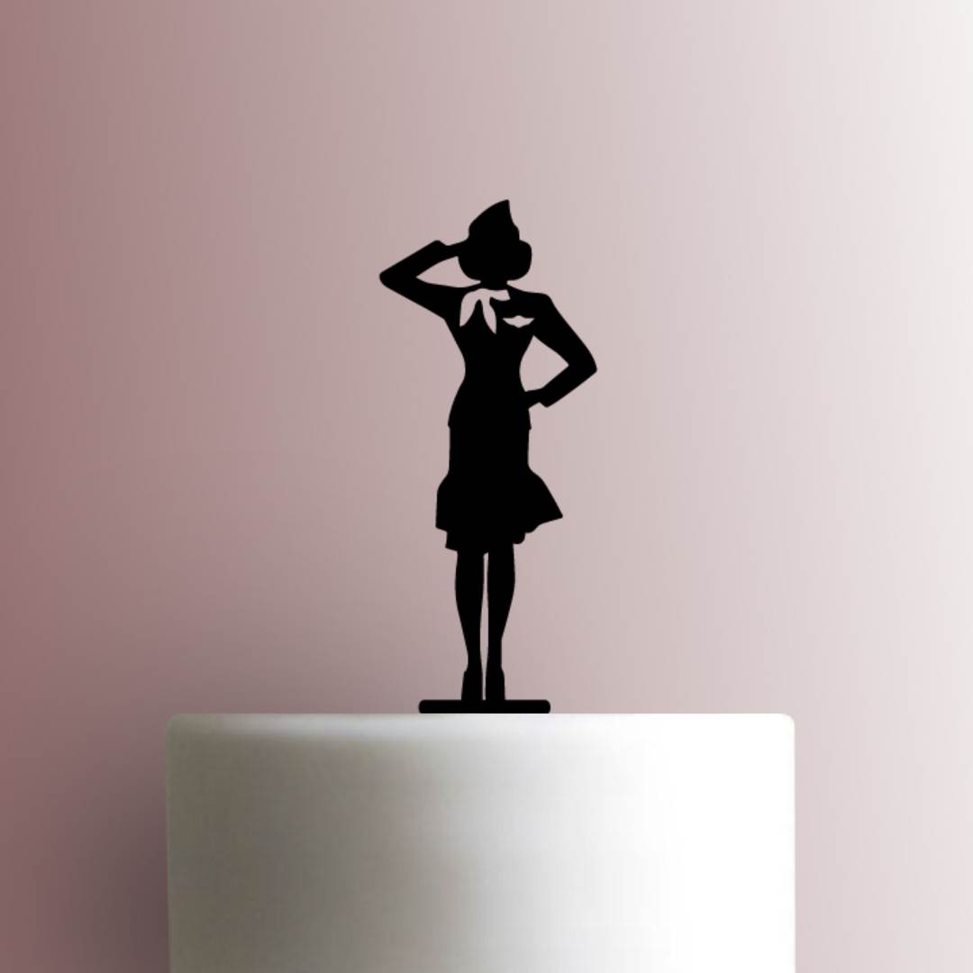 Airline Stewardess - Acrylic Cake Topper