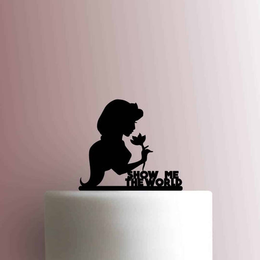 Aladdin ? Jasmine Show Me the World - Acrylic Cake Topper
