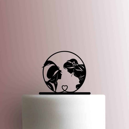 Aladdin and Jasmine - Acrylic Cake Topper