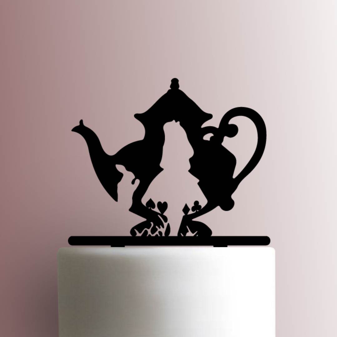 Alice in Wonderland ? Tea Pot - Acrylic Cake Topper
