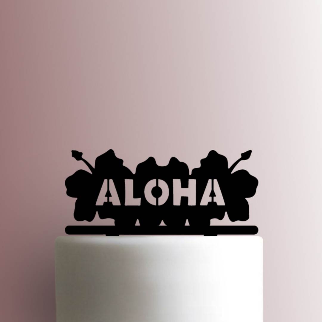 Aloha- Acrylic Cake Topper