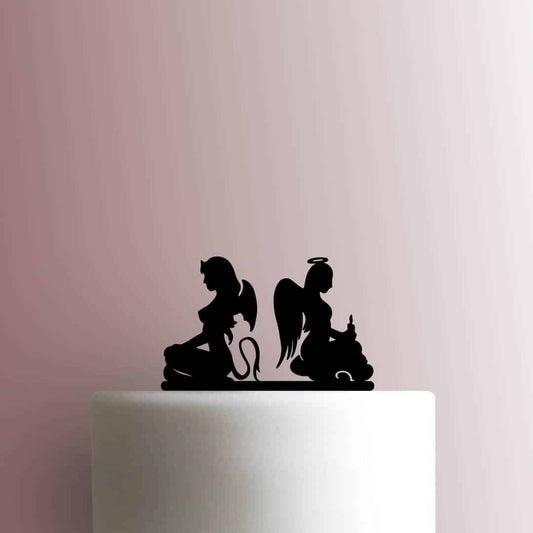 Angel Devil - Acrylic Cake Topper