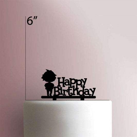 Animal Crossing Happy Birthday Boy- Acrylic Cake Topper